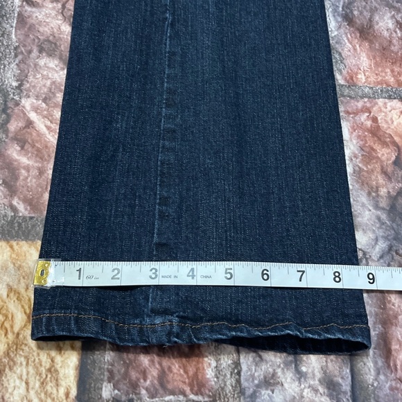 St Johns Bay Womens Denim Jeans Mid Rise Flare Boot Cut Stretch Blue Size 8 - Picture 10 of 11